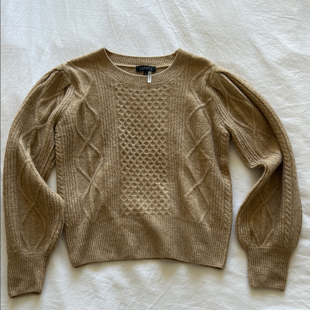 1. State Women's Camel Sweater
